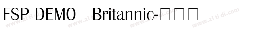 FSP DEMO   Britannic字体转换